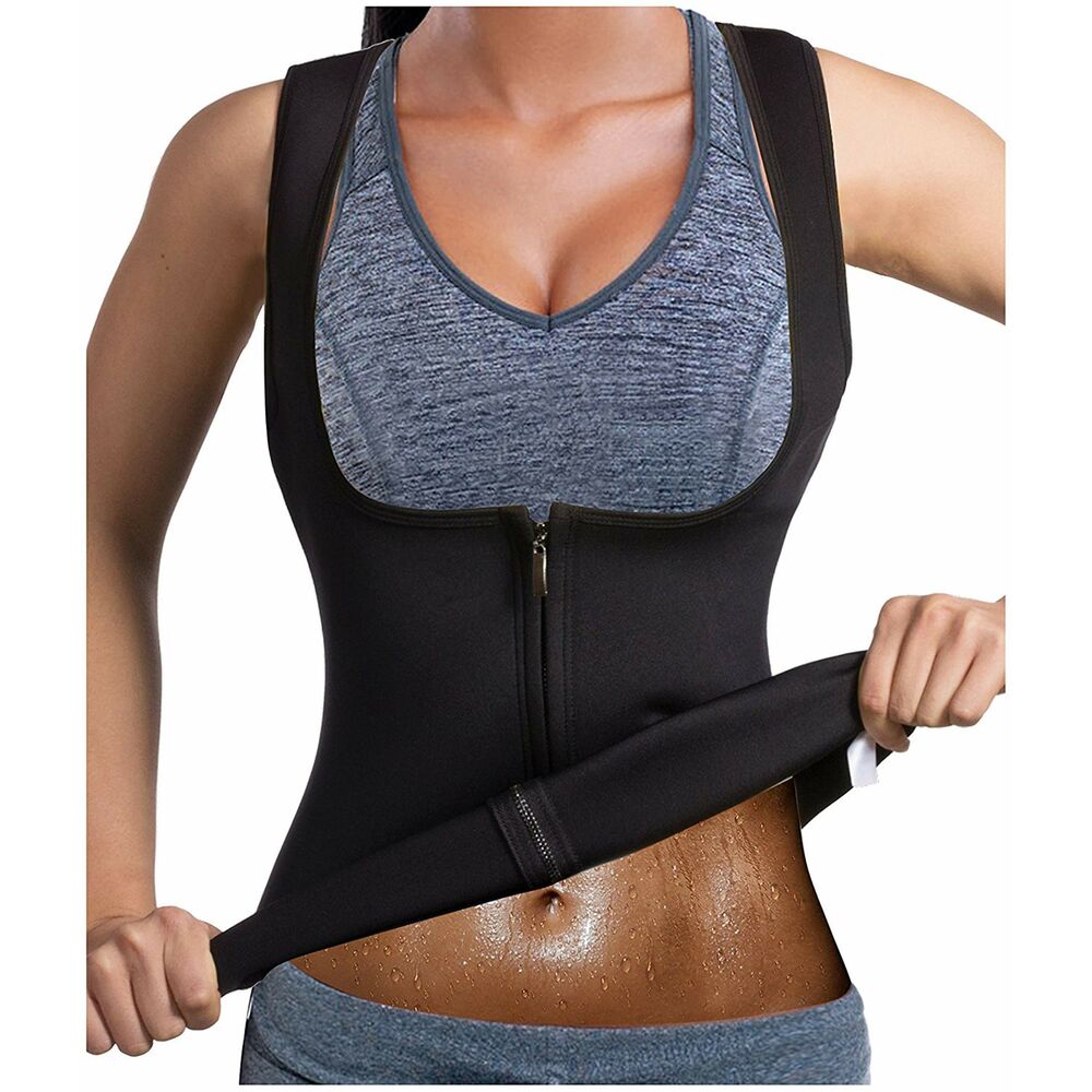 Sauna Sport Vest for Woman Black XL (Refurbished A+)