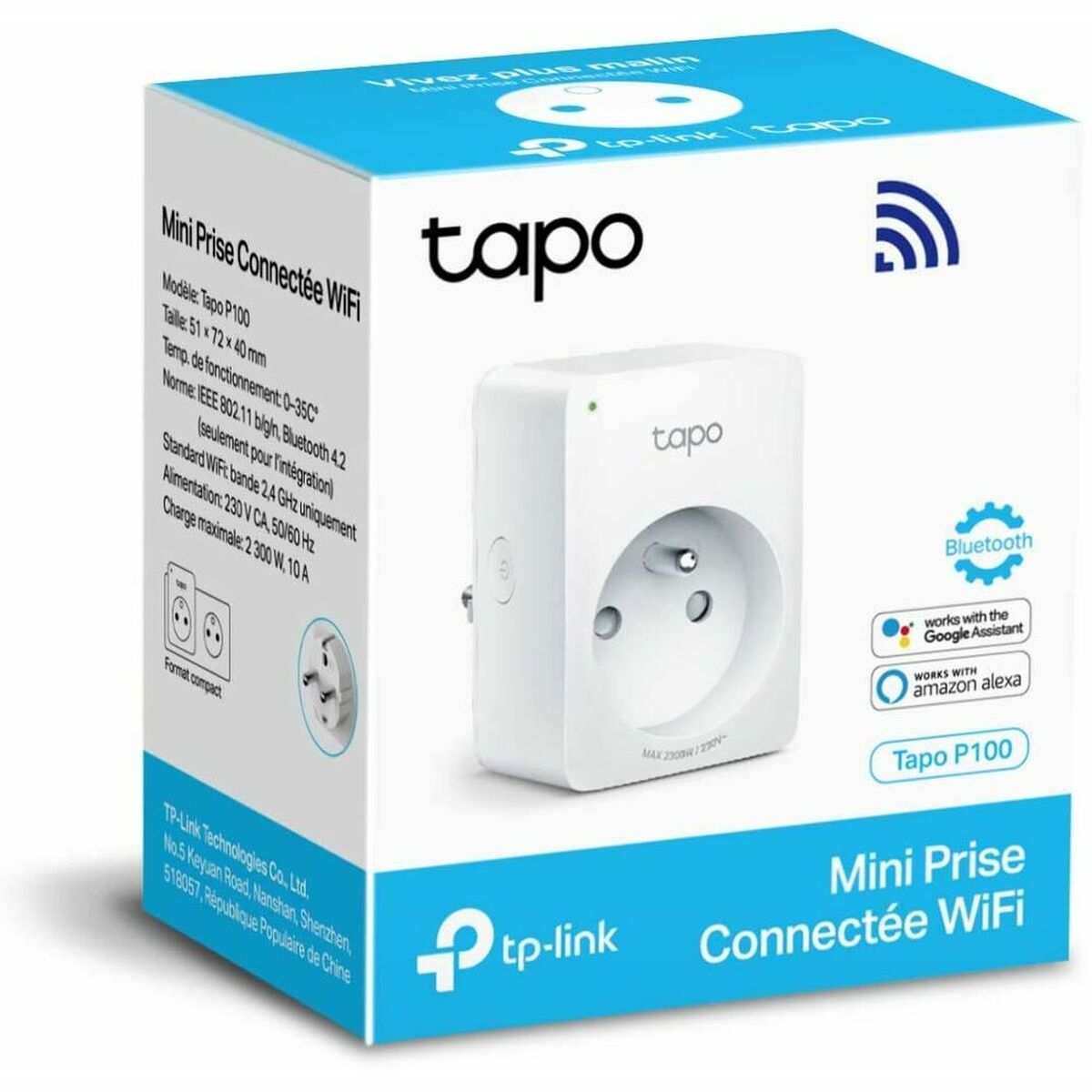 Prise Intelligente TP-Link Tapo P100 (Reconditionné A+)