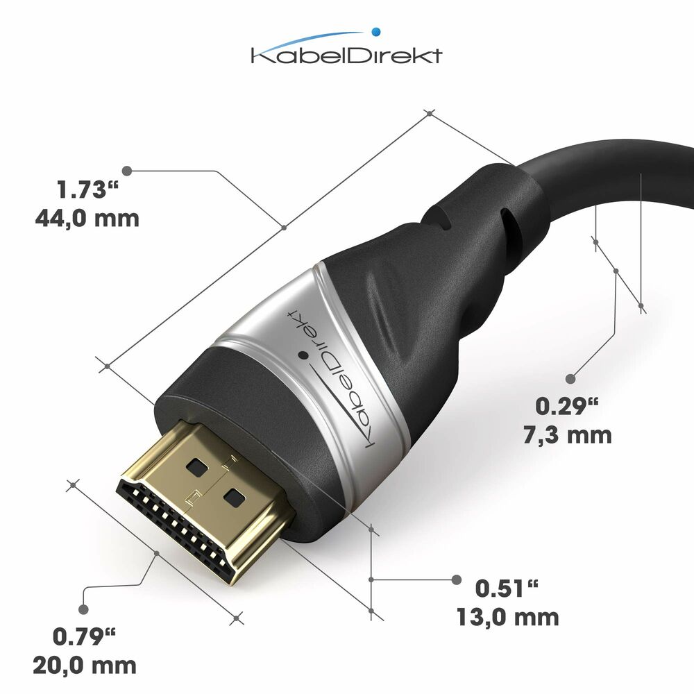 HDMI - DVI adapteri KabelDirekt (2 m) (Kunnostetut Tuotteet A+)