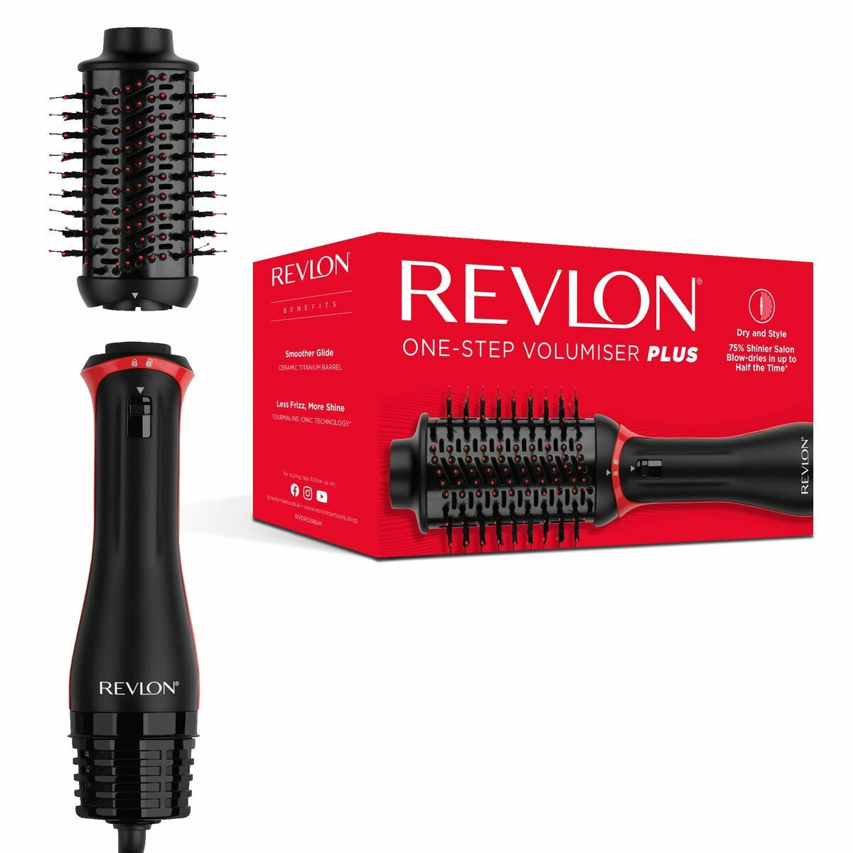 Krulijzer Revlon RVDR5298EONE Zwart