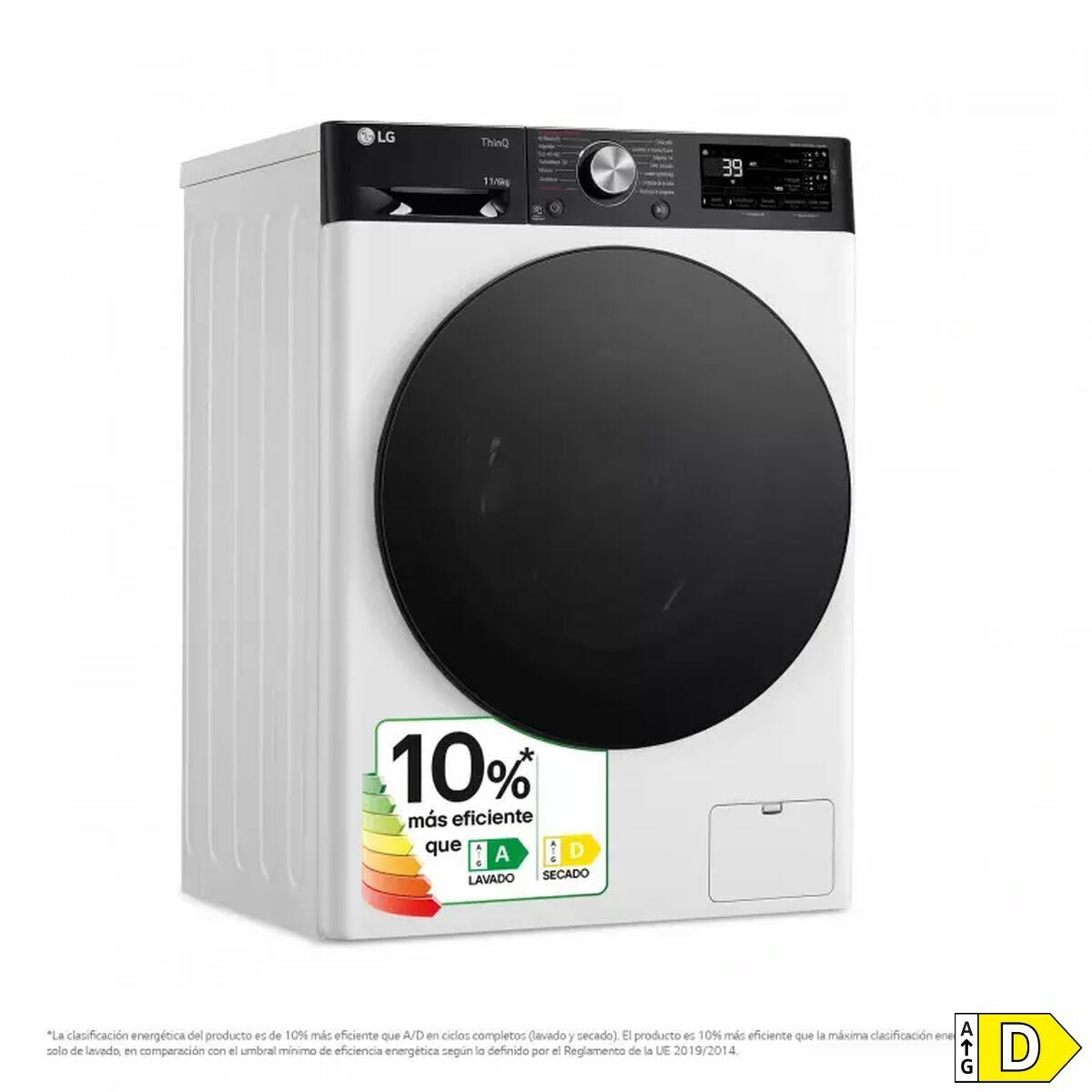 Slimme Wasmachine-Droger LG AI Direct Drive TurboWash 360º 1400 rpm 11 kg/6 kg