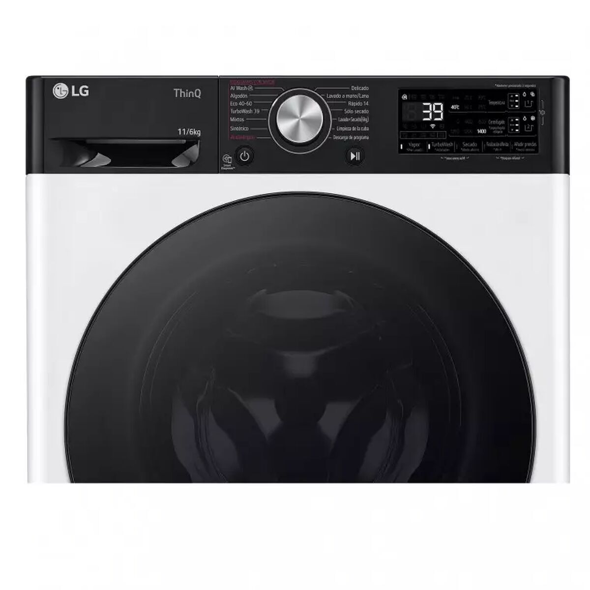 Slimme Wasmachine-Droger LG AI Direct Drive TurboWash 360º 1400 rpm 11 kg/6 kg