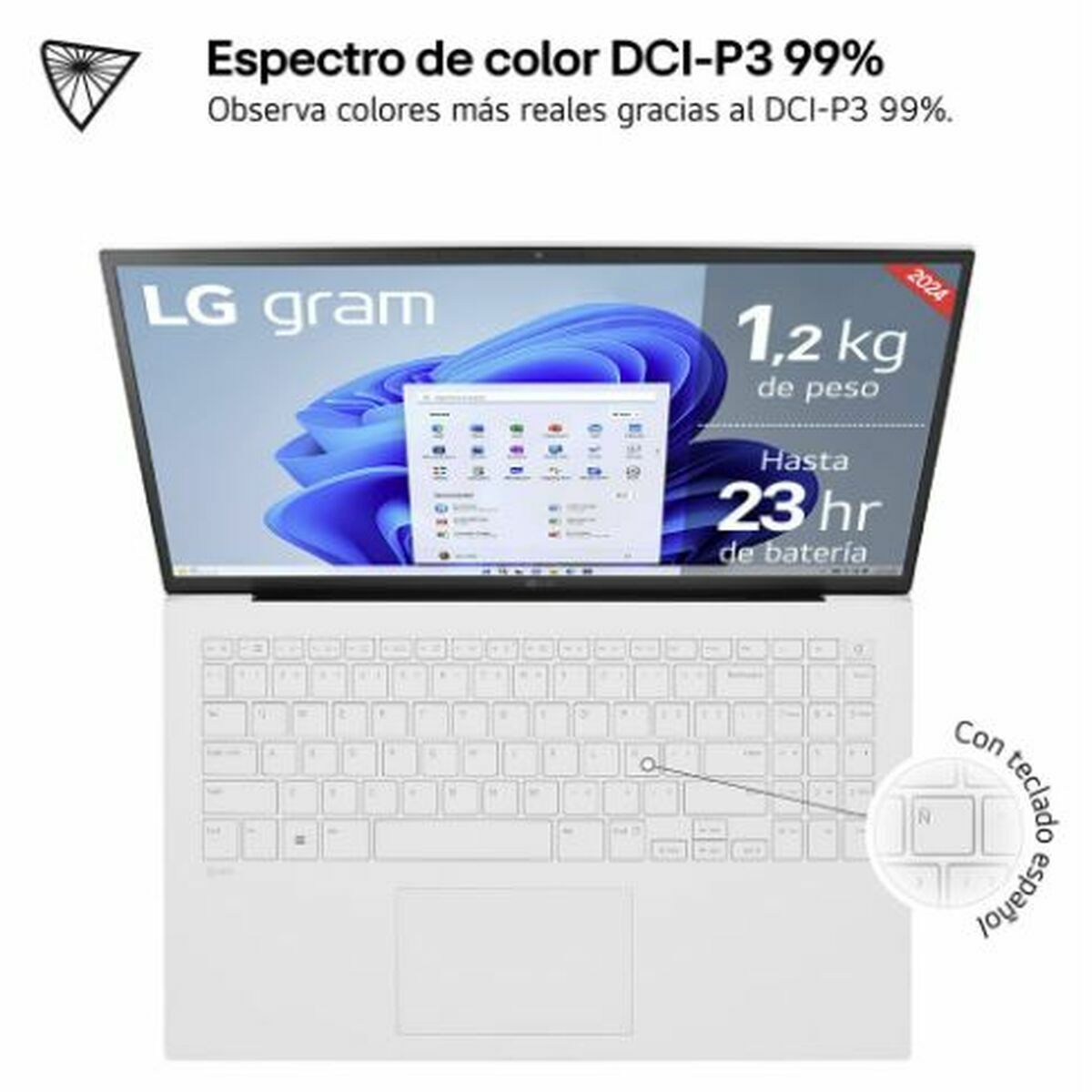 Afbeeldingen van Laptop LG 15Z90S-G.AA74B 14" Intel Core Ultra 7 155H 16 GB RAM 512 GB SSD