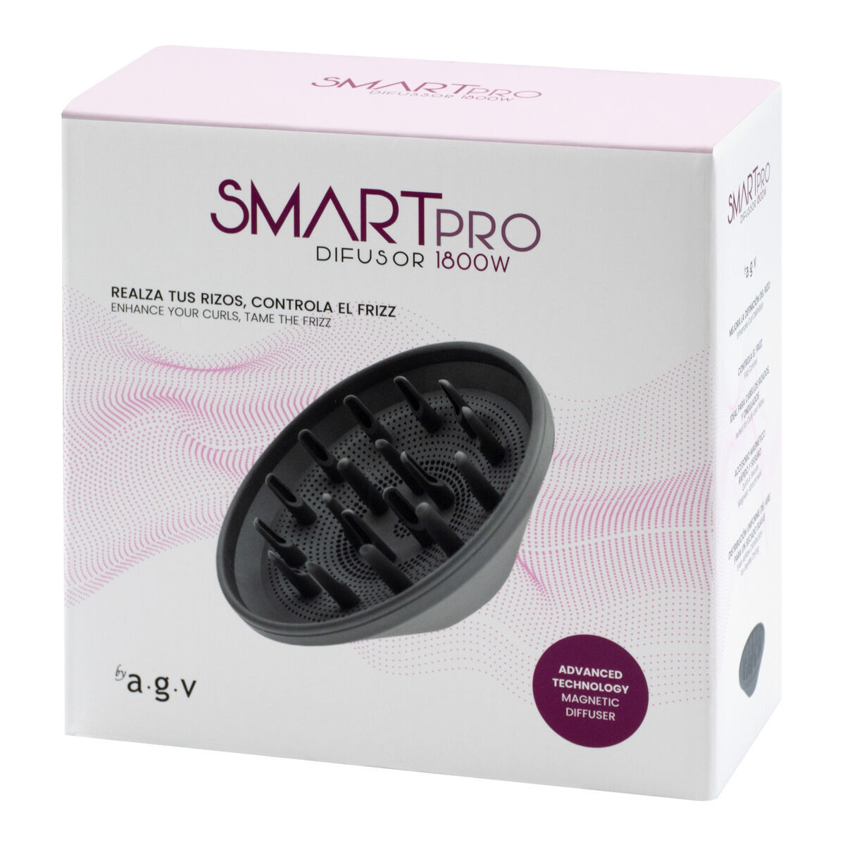 By AGV Pack Föhn en Diffuser Smart Pro 1800W Ionisch Stil Sneldrogend