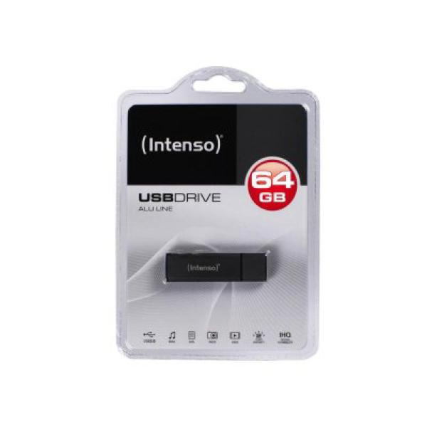 Clé USB et Micro USB INTENSO ALU LINE 64 GB Anthracite