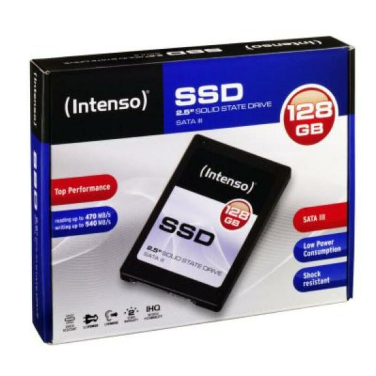 Afbeeldingen van Hard Drive INTENSO 3812430 SSD 128GB 2.5" SATA3 SSD