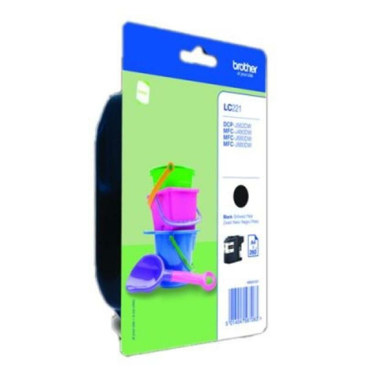 Kép Original Ink Cartridge Brother LC221BKBP Black