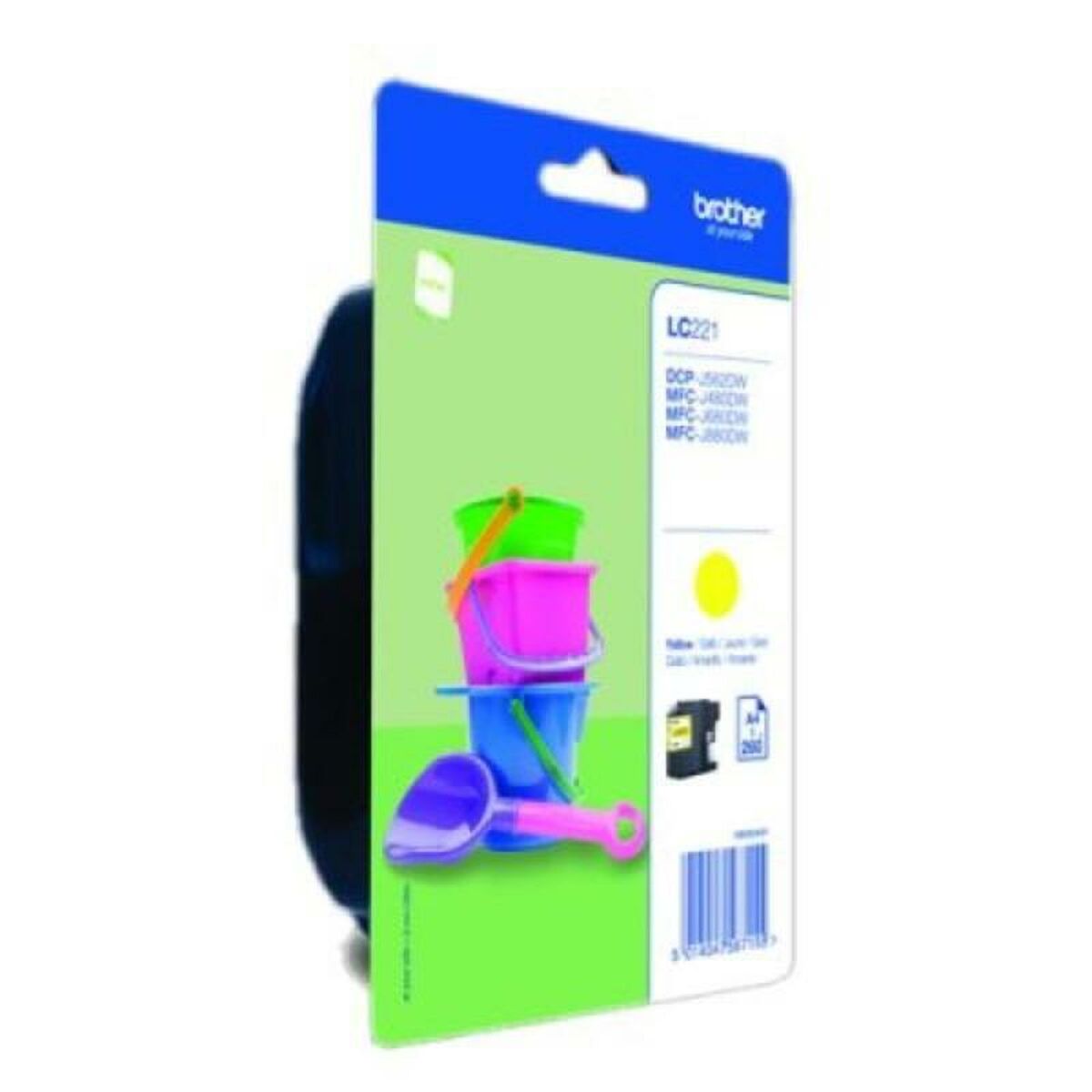 Afbeeldingen van Compatible Ink Cartridge Brother LC221YBP 