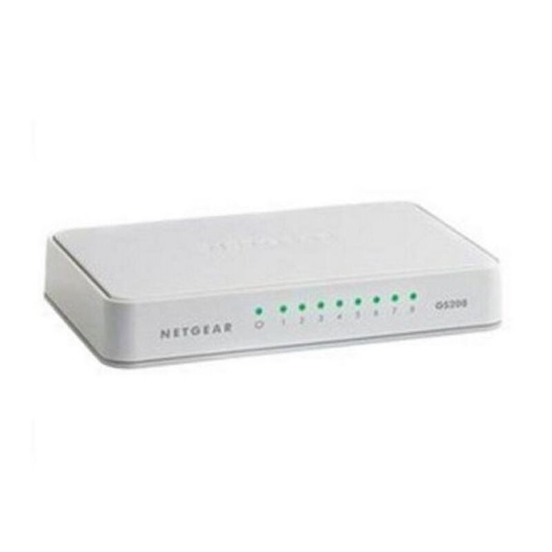 Switch til desktop Netgear GS208-100PES 100 Mbps