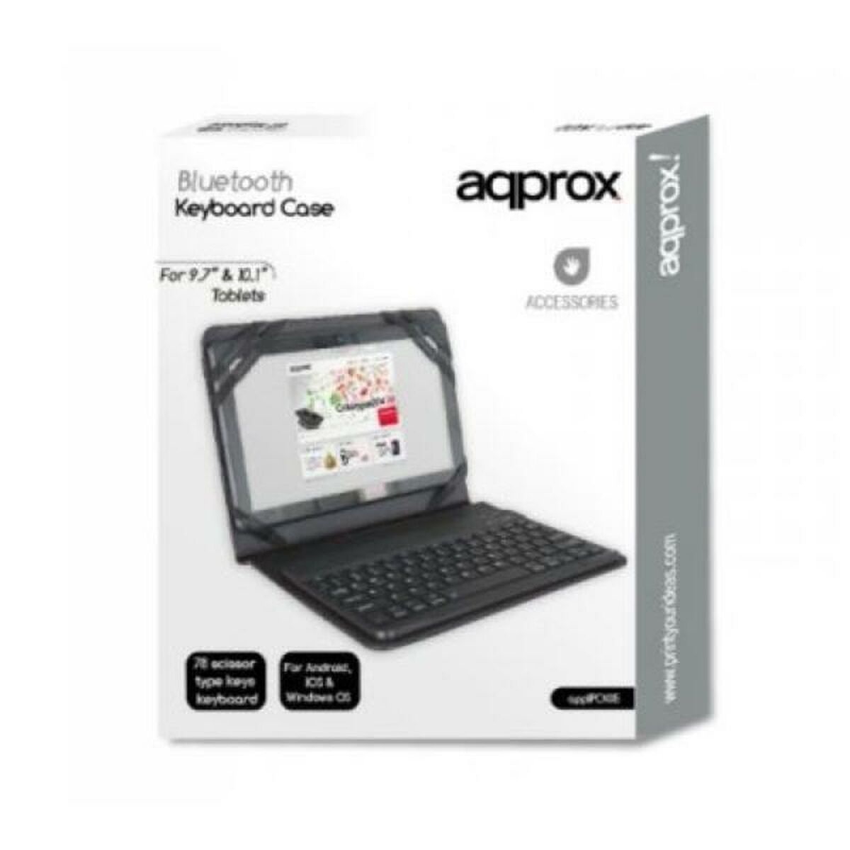 Tablet and Keyboard Case Bluetooth approx! APPIPCK06 9.7"-10.1"