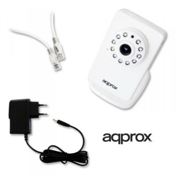 IP camera approx! APPIP03HDP2P HD IR P2P micro SD Wifi White