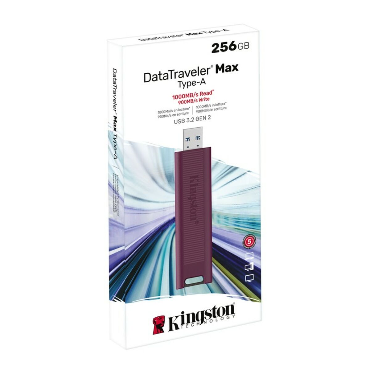 Picture of USB stick Kingston Max Red 256 GB (1 Unit)