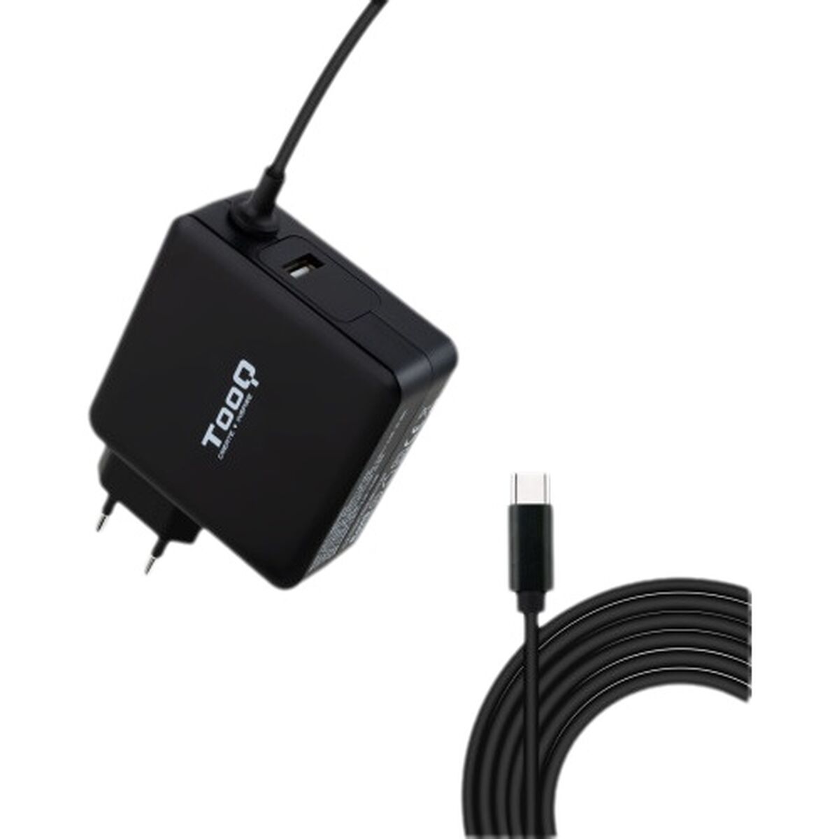 Immagine di Wall Charger TooQ TQLC-USBC65PD Black 65 W