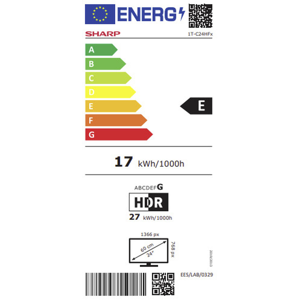 Picture of Smart TV Sharp 24HF2265E 24" HD LED 60 Hz Google Assistant