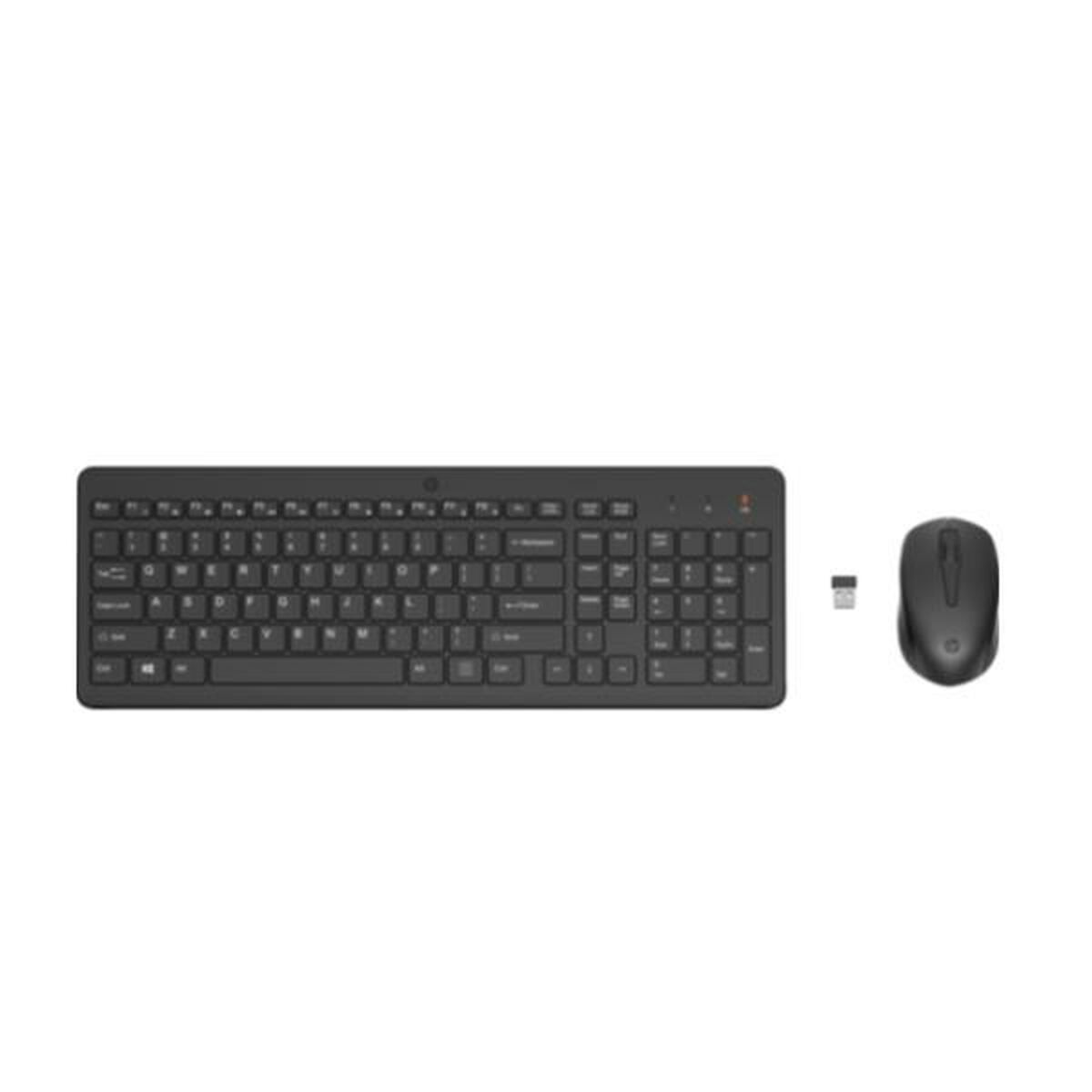 Afbeeldingen van Keyboard and Mouse HP 2V9E6AA Black QWERTY