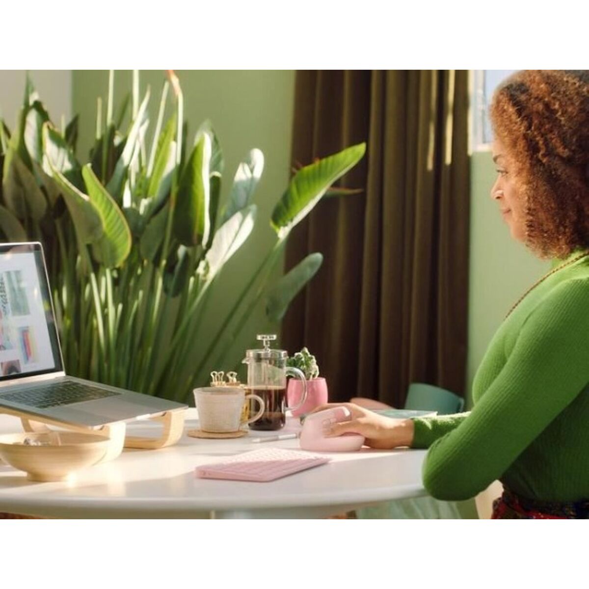 Afbeeldingen van Mouse Logitech Lift Pink Rose