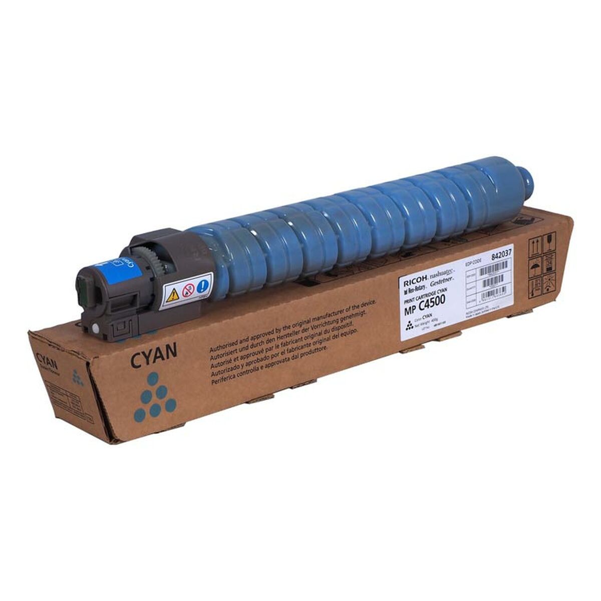 Picture of Original Toner Ricoh MPC4500E Cyan