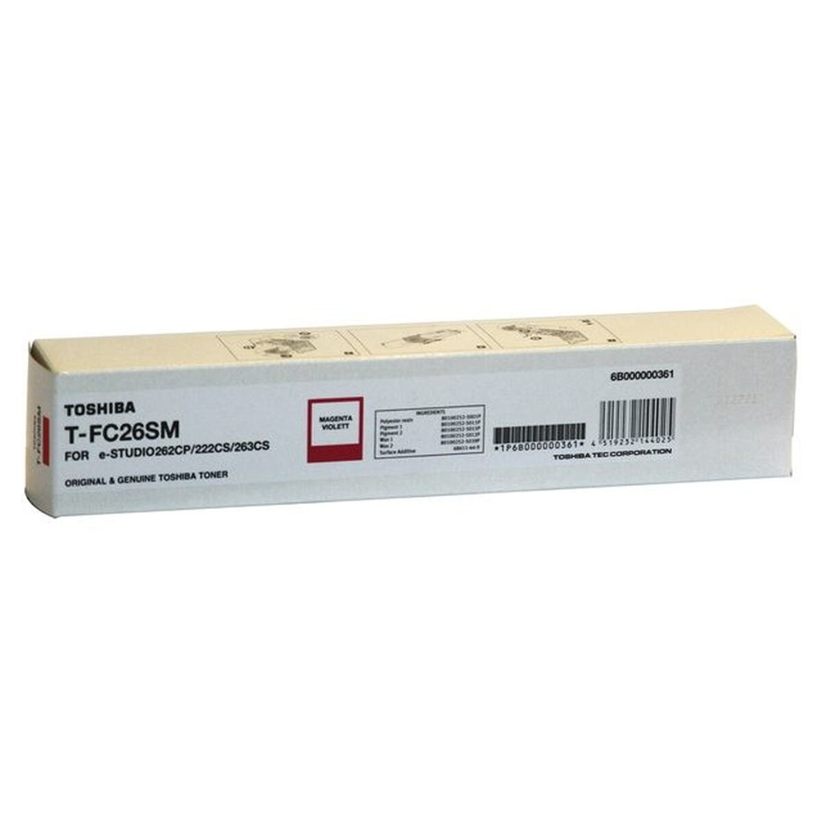 Picture of Original Toner Toshiba T-FC26SM Magenta