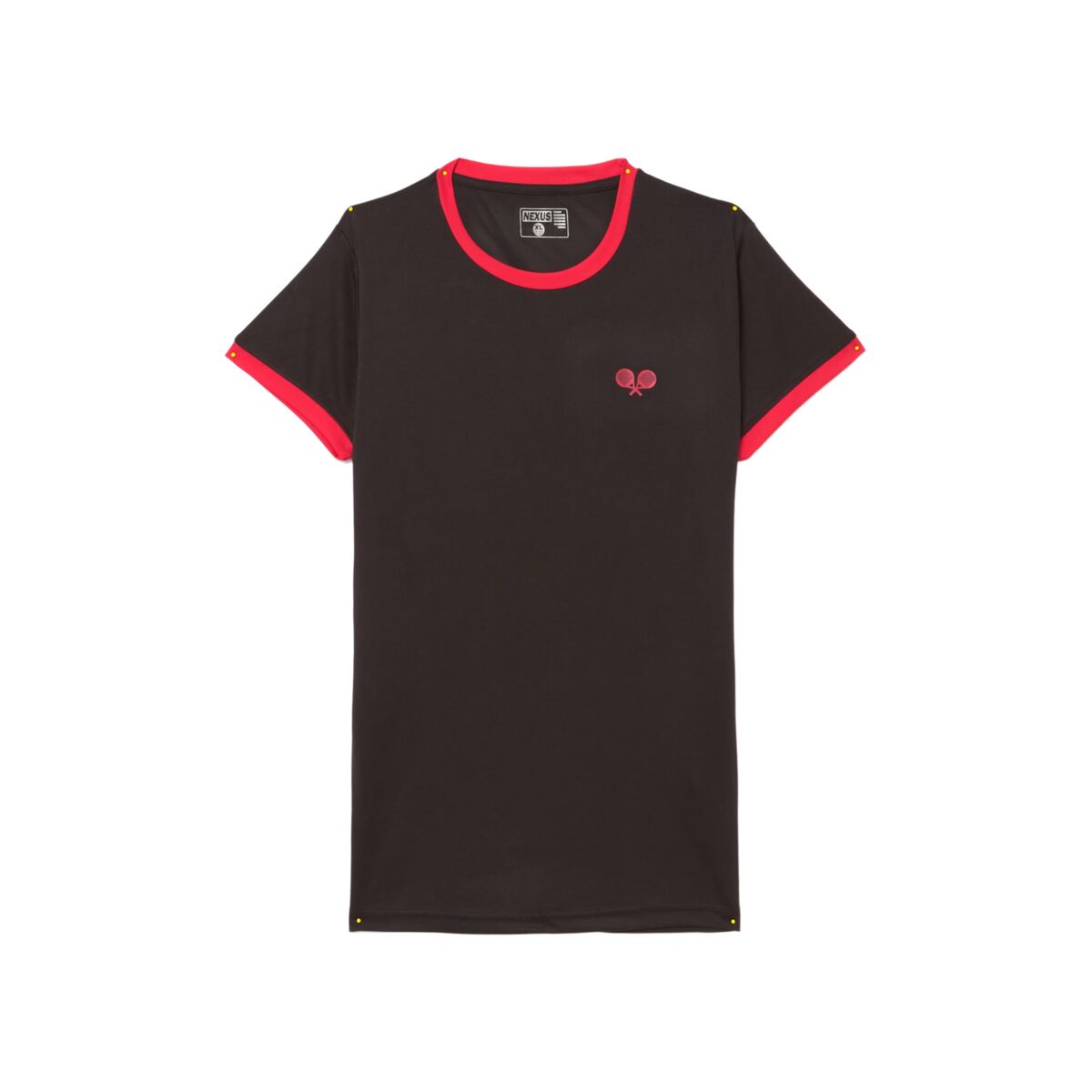 T-shirt à manches courtes femme Nexus CAMIGUIN Noir Rouge