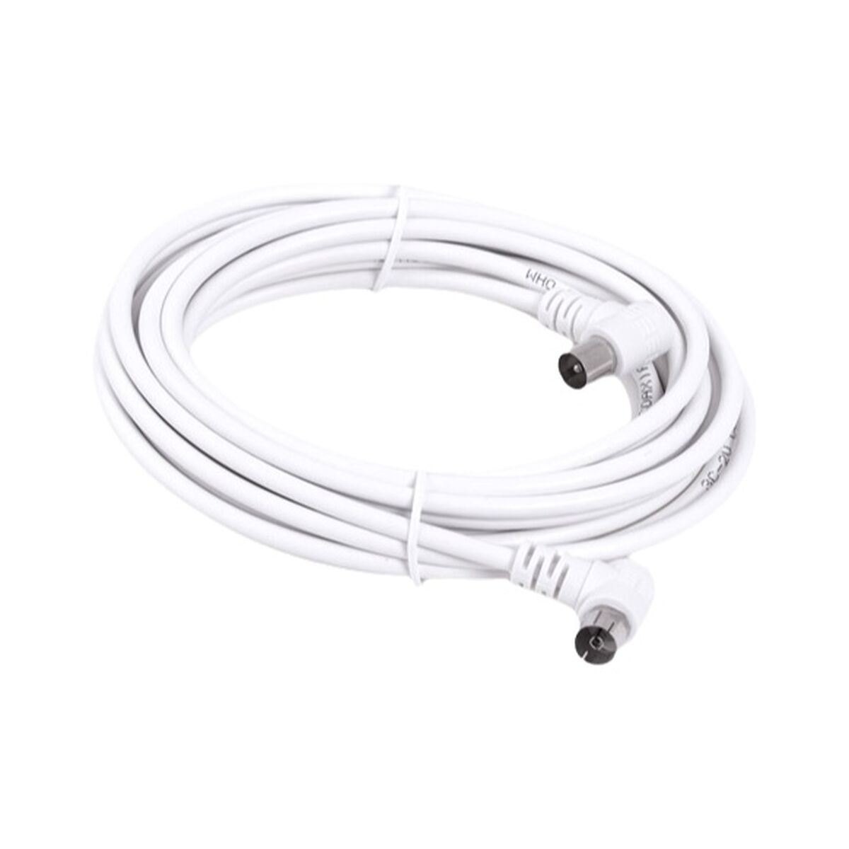 Câble Coaxial Antenne TV Axil MP0705C Blanc 5 m