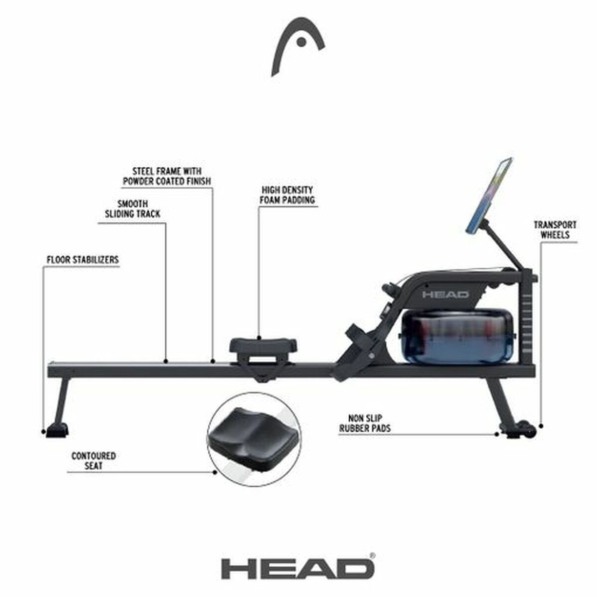 Roeiapparaat Head HRW20701