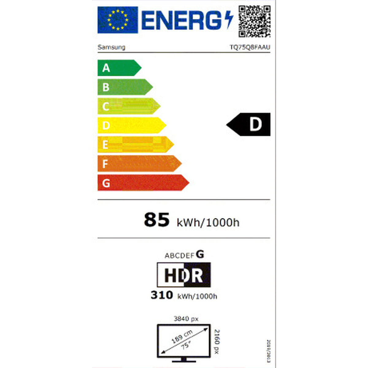Afbeeldingen van Smart TV Samsung TQ75Q8FAAUXXC UHD 75" ULED HDR HDR10+ Ultra HD 4K QLED