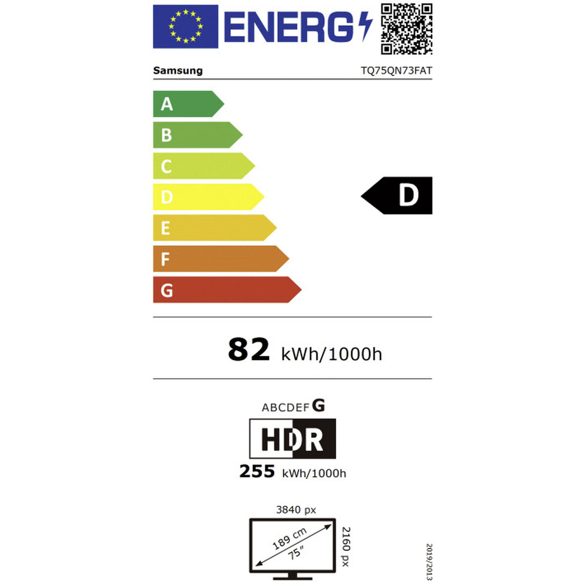Bild von Smart TV Samsung TQ75QN73FATXXC