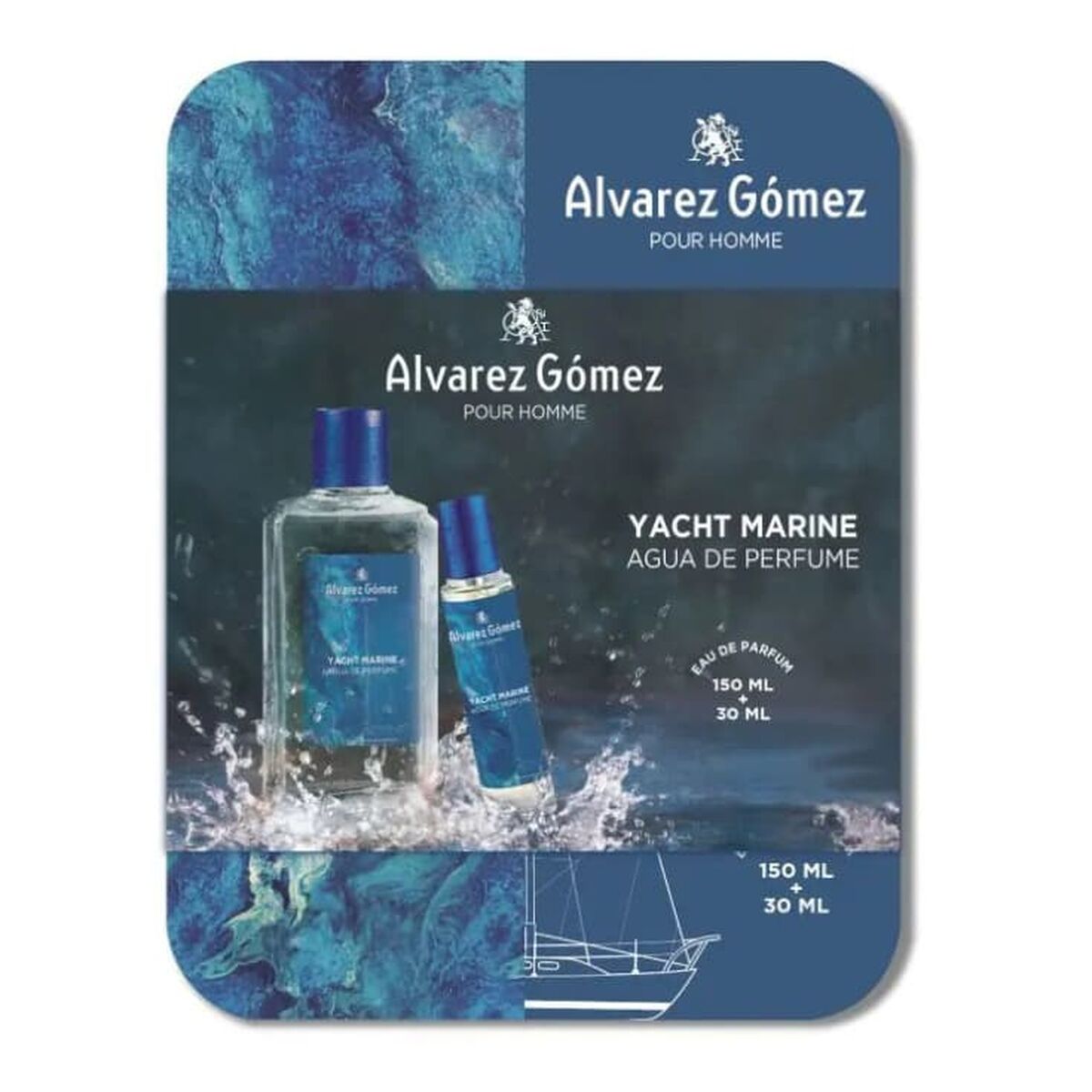 Set de Parfum Homme Alvarez Gomez Yatch Marine 2 Pièces