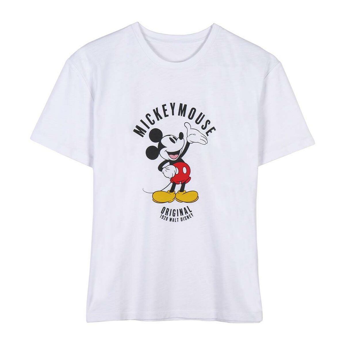 T-shirt à manches courtes femme Mickey Mouse Blanc