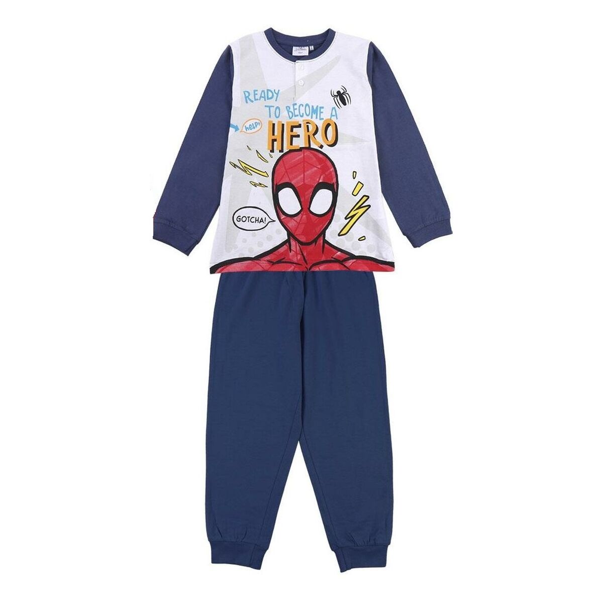 Pyjama Enfant Spiderman Gris