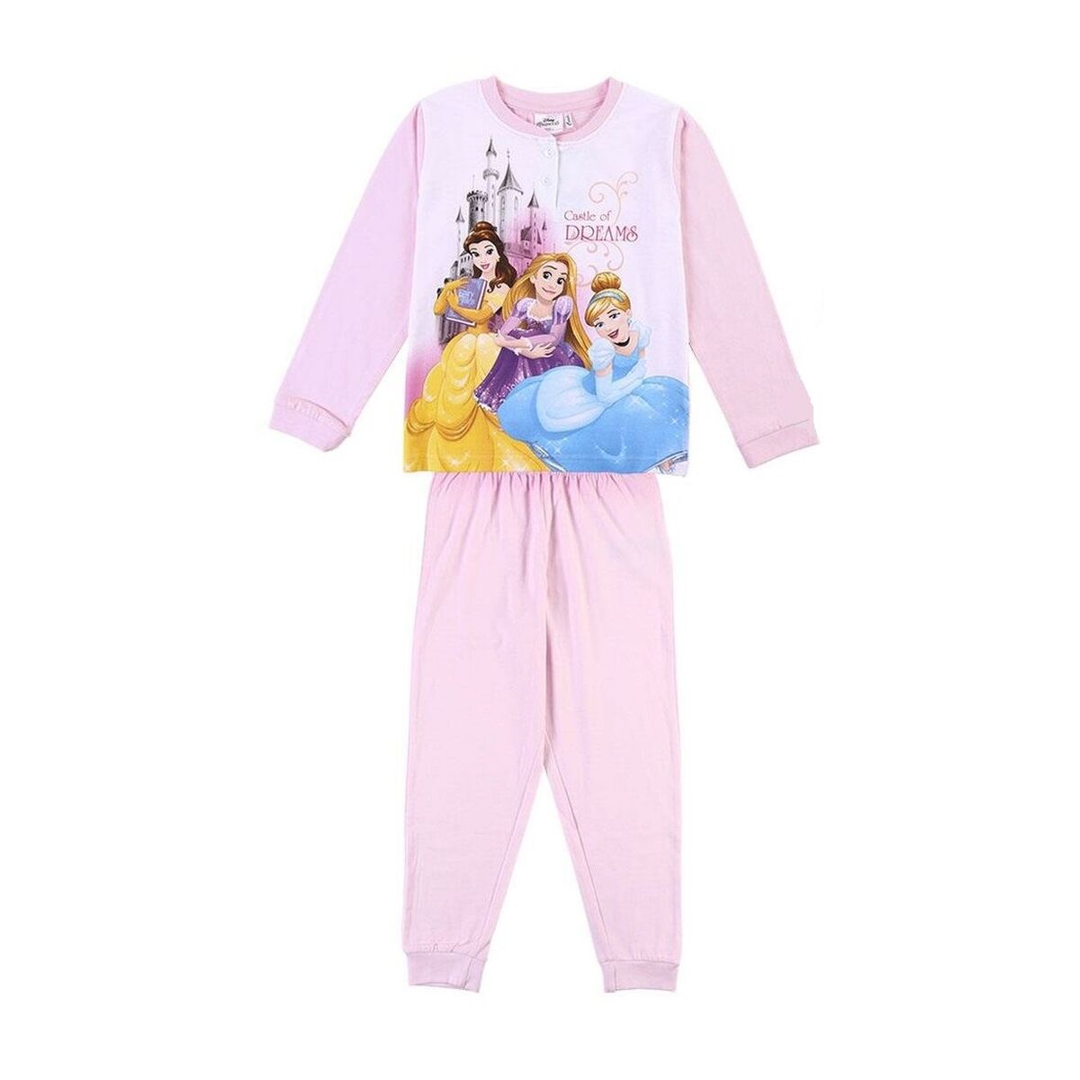 Pyjama Enfant Princesses Disney Rose clair