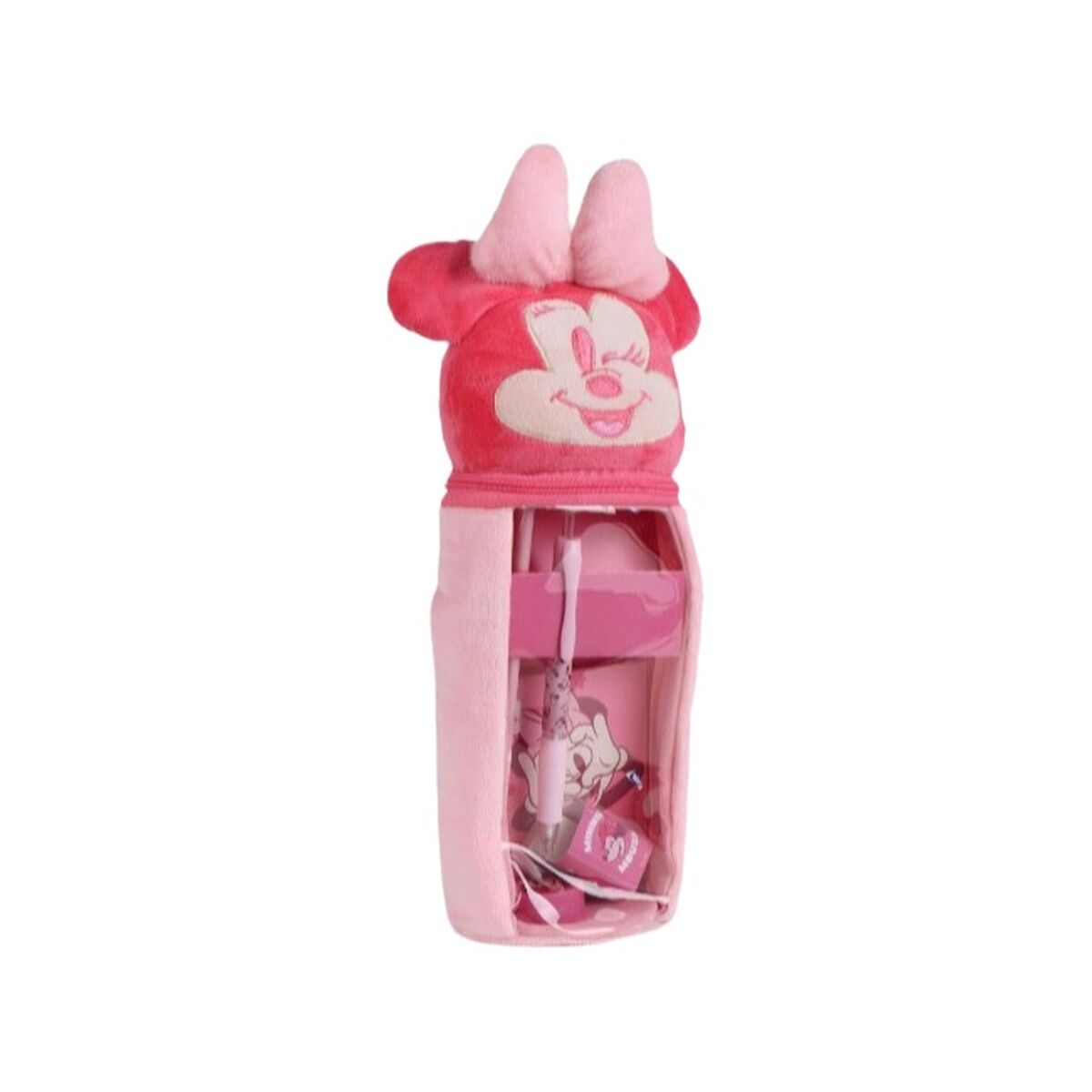 Trousse Scolaire avec Accessoires Minnie Mouse Rose 6 Pièces