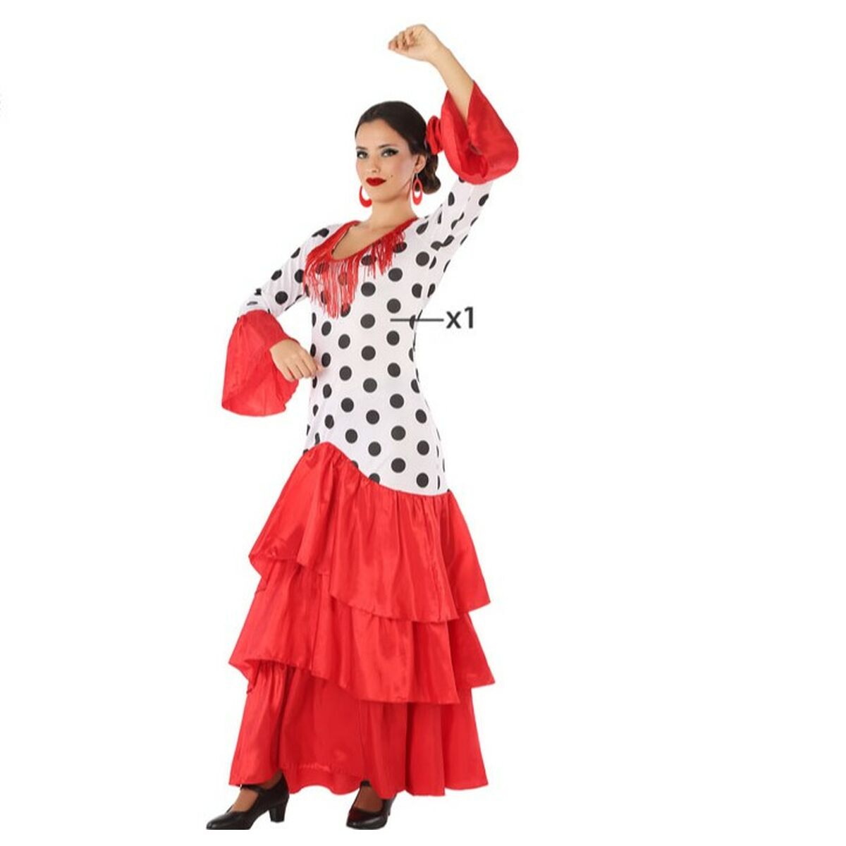 Déguisement pour Adultes Flamenca Rouge Espagne