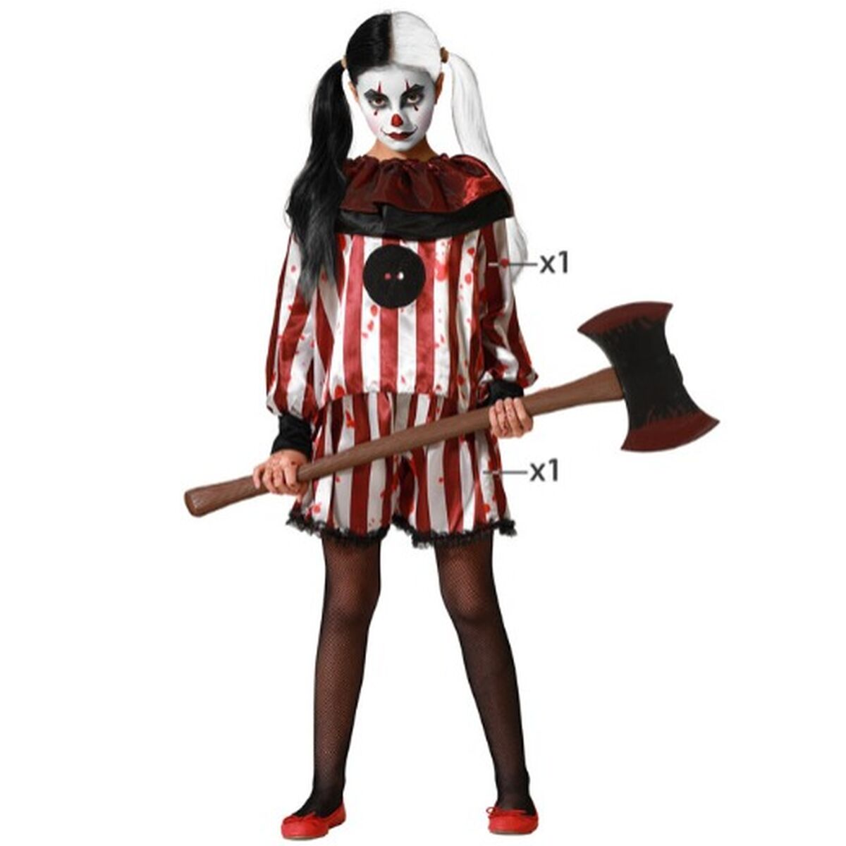Si vous pensez organiser une grande fête, vous pouvez dès maintenant obtenir au meilleur prix Déguisement pour Enfants 7-9 Ans et d´autres produits pour créer une ambiance unique et festive! Type: HalloweenDéguisement pour EnfantsTaille: 7-9 AnsÂge recommandé: EnfantComposition: 100 % polyesterInclut: PantalonChemise