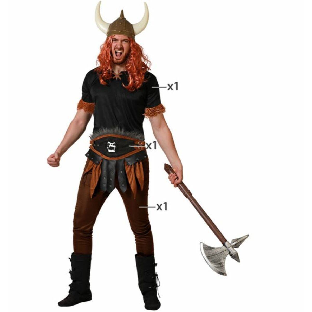 Si vous pensez organiser une grande fête, vous pouvez dès maintenant obtenir au meilleur prix Déguisement pour Adultes Viking et d´autres produits pour créer une ambiance unique et festive! Inclut: ChemisetteCeinturePantalonGenre: AdultesType: Déguisement pour AdultesModèle: VikingComposition: 100 % polyester