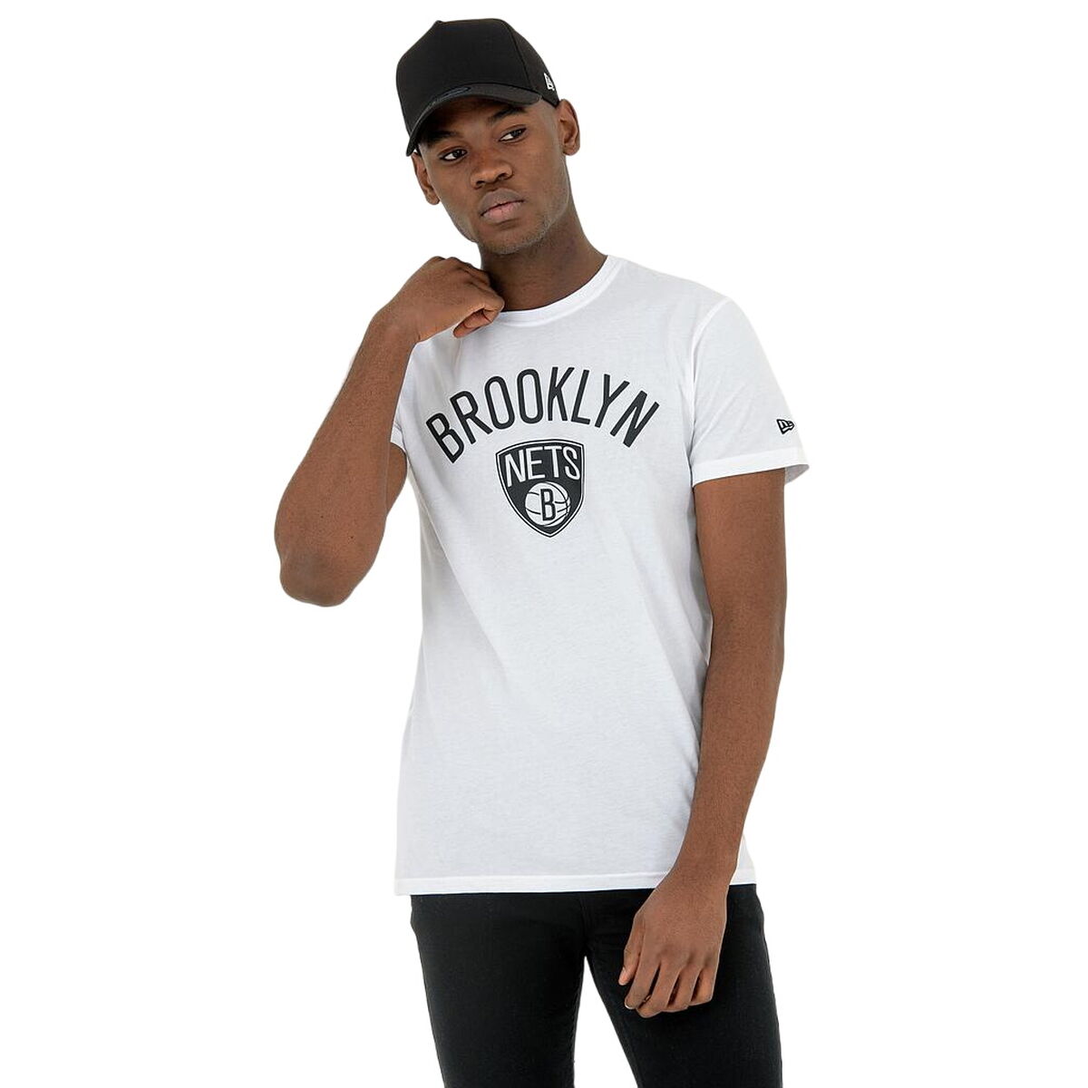 T-shirt à manches courtes homme New Era NOS NBA BRONET 60416753 Blanc