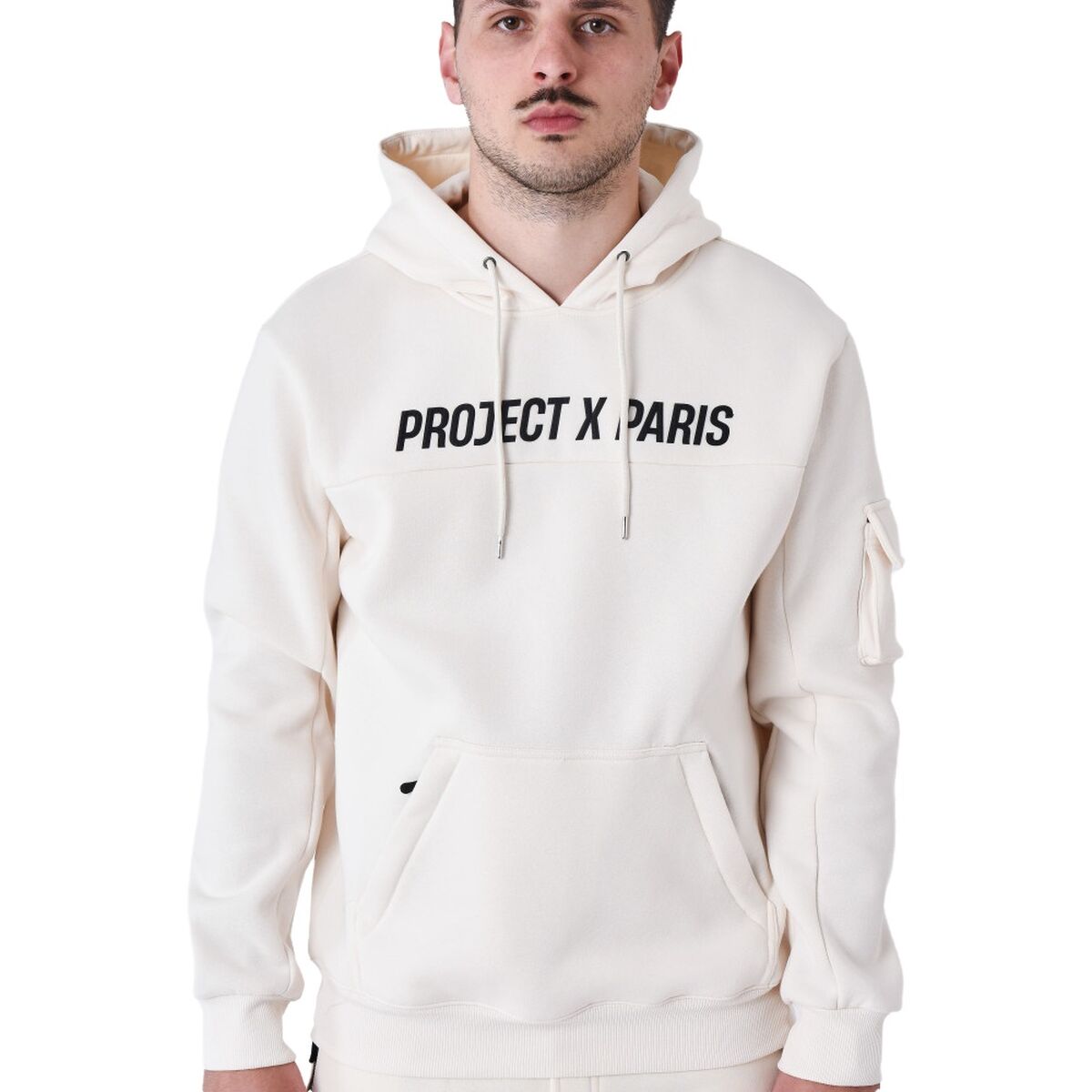 Sweat à capuche homme Project X Paris PROJECT SWEAD&HOODIE 2522058 CC Beige