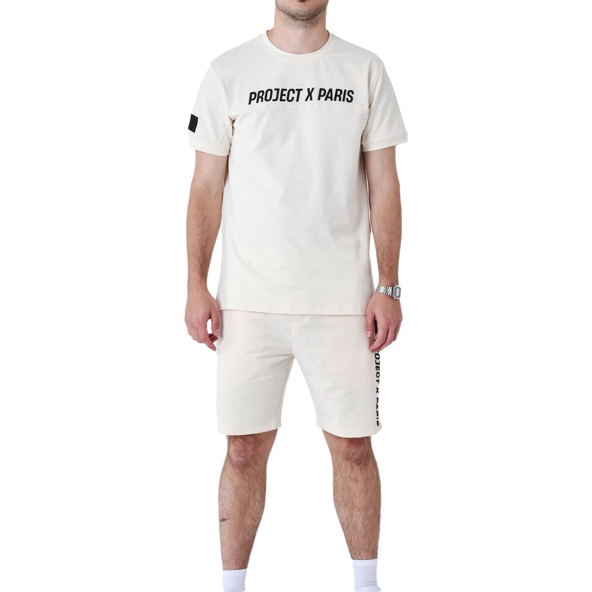 T-shirt à manches courtes homme Project X Paris PROJECT T- SHIRT 2510175 CC Beige