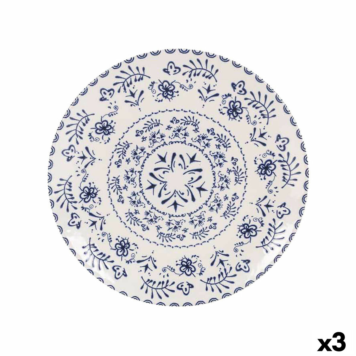 Plate set Santa Clara Lury Dessert 4 Pieces ø 20 x 2 cm (3 Units)