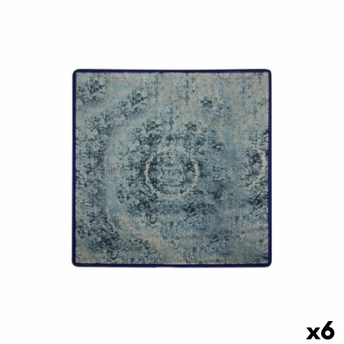 Flat Plate La Mediterránea Azul 24 x 24 x 2 cm (6 Units)