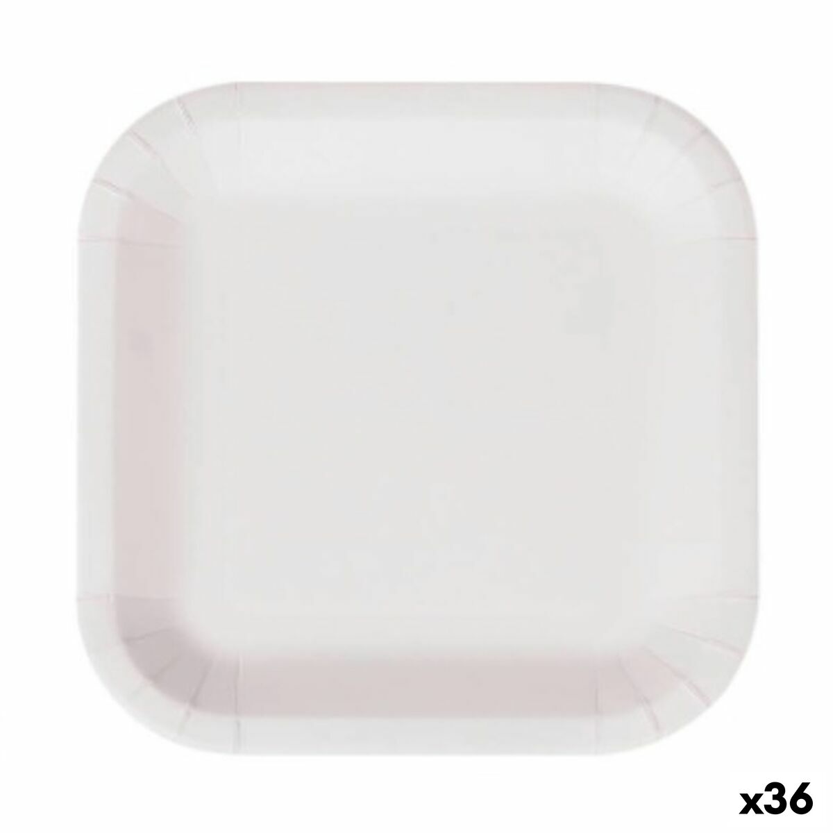 Service de vaisselle Algon Produits à usage unique Blanc Carton 26 cm (36 Unités)