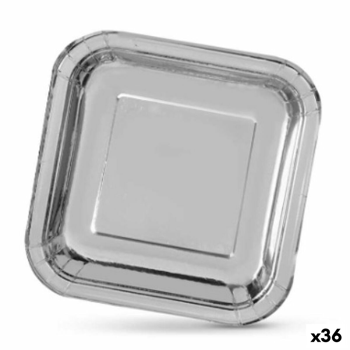 Service de vaisselle Algon Produits à usage unique Blanc Carton 26 cm (36  Unités)