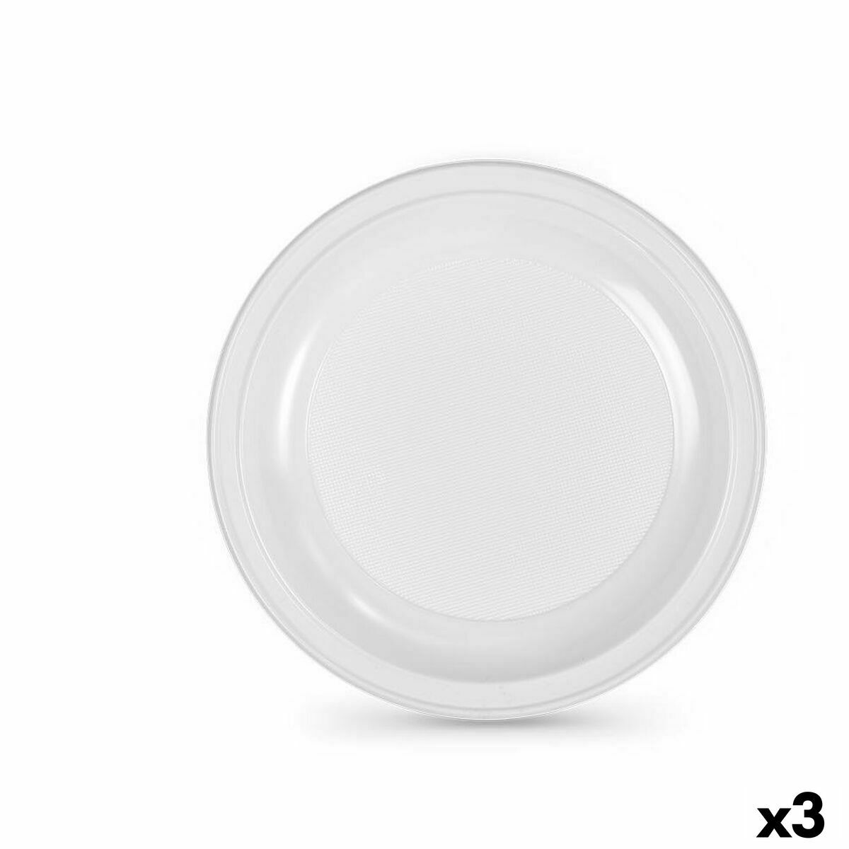 Lot d'assiettes réutilisables Algon Blanc Plastique 28 x 28 x 1,5 cm (36 Unités)