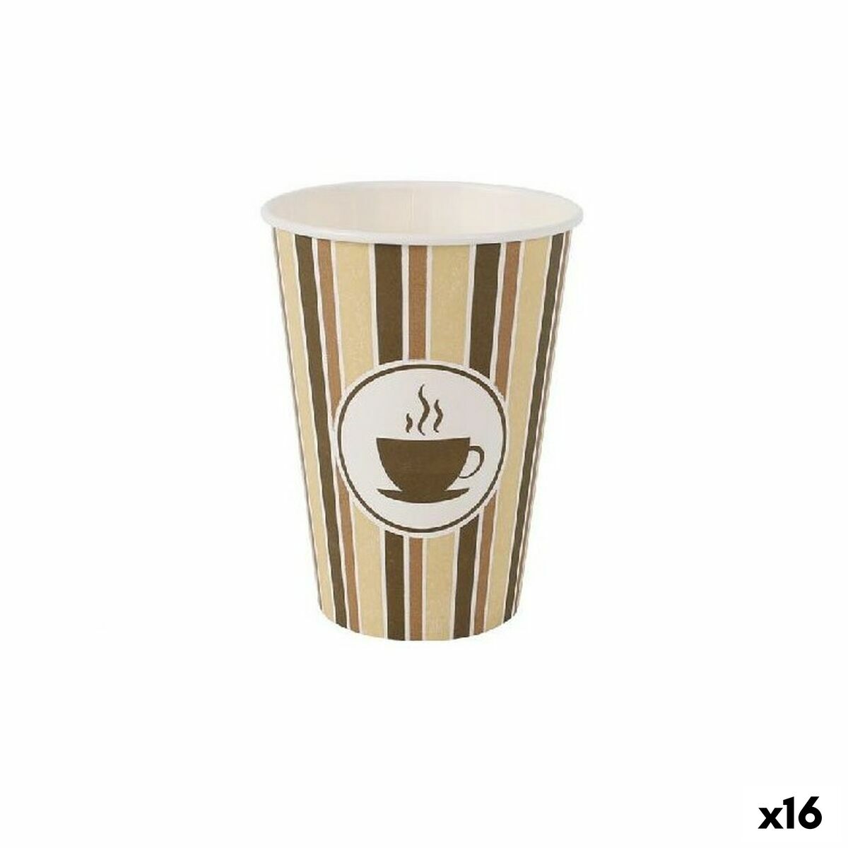Glazenset Algon Karton Koffie 40 Onderdelen 220 ml (16 Stuks)