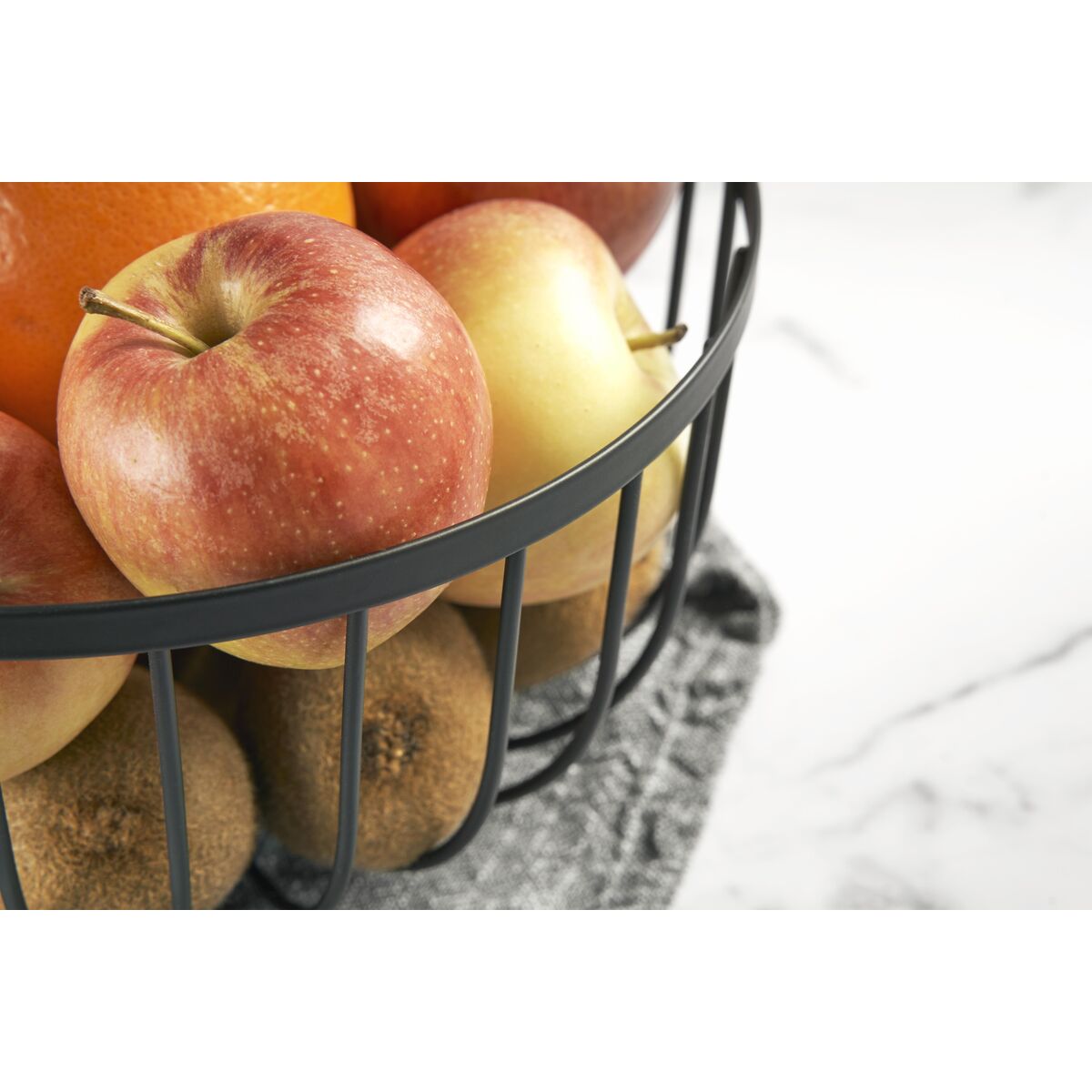 Fruit Bowl Confortime Rustic Black 25 x 25 x 13 cm 390 cm (12 Units), view 4
