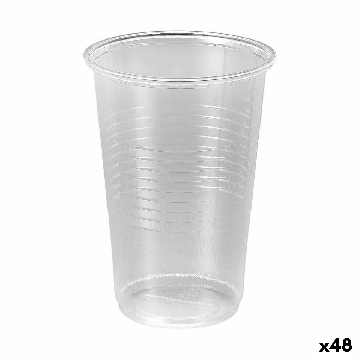 Lot de verres réutilisables Algon Transparent 25 Pièces 250 ml (48 Unités)