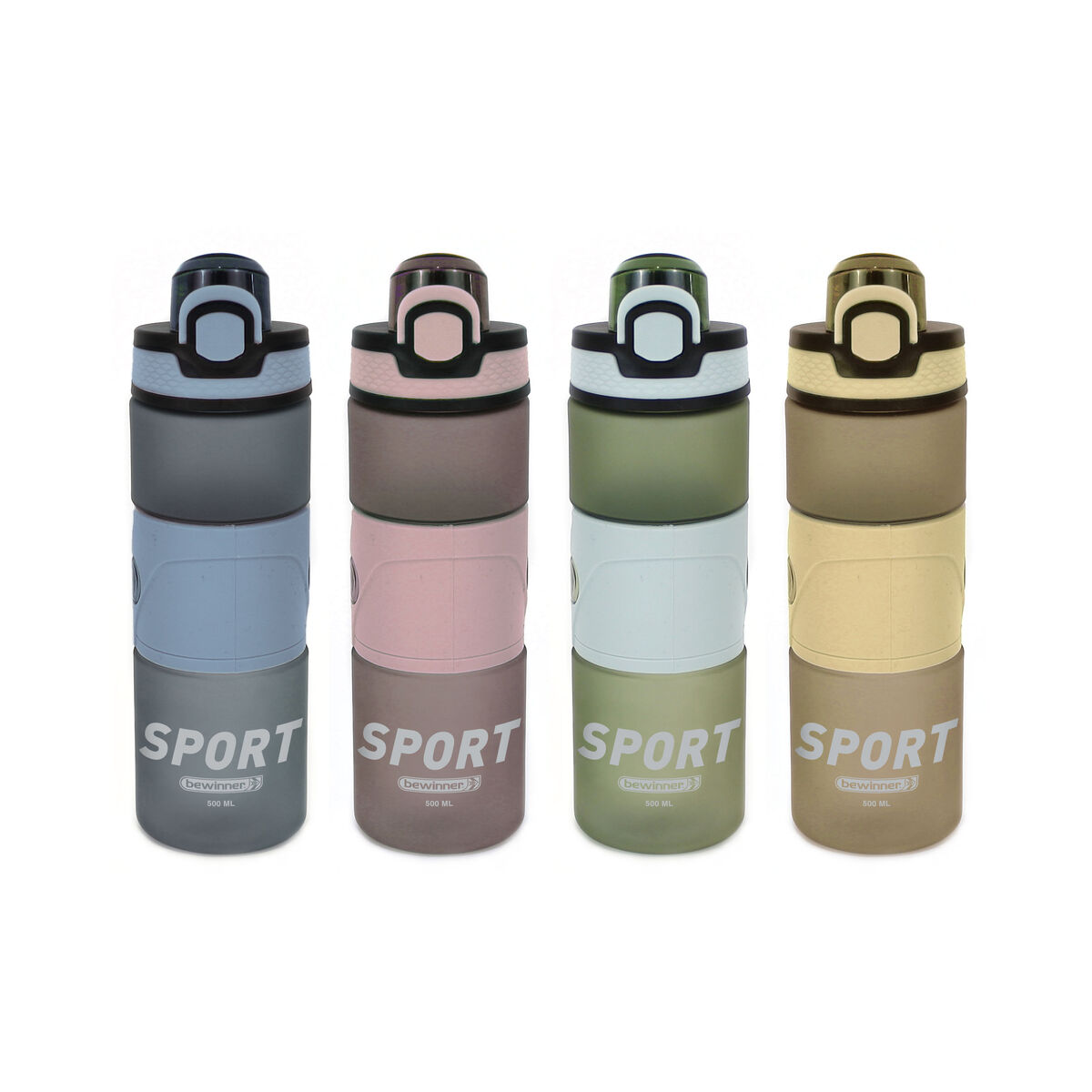 Image secondaire de Bouteille d'eau Bewinner 500 ml 0,5 L 7 x 20,5 cm (12 Unités)