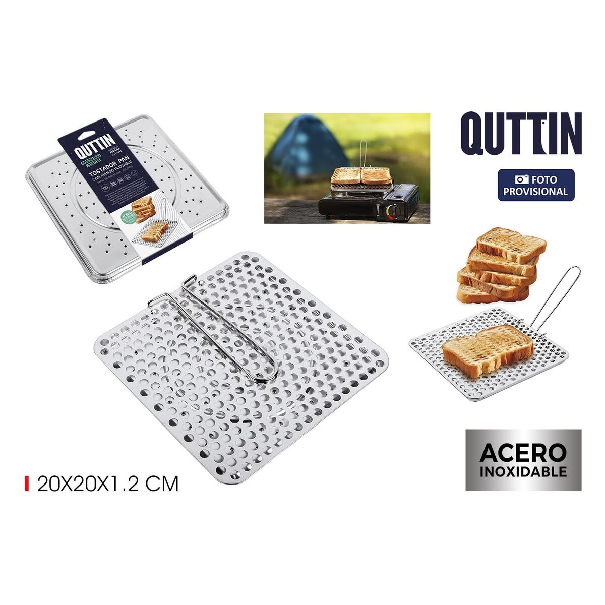 Image secondaire de Grille-pain Quttin 20 x 20 x 1,2 cm