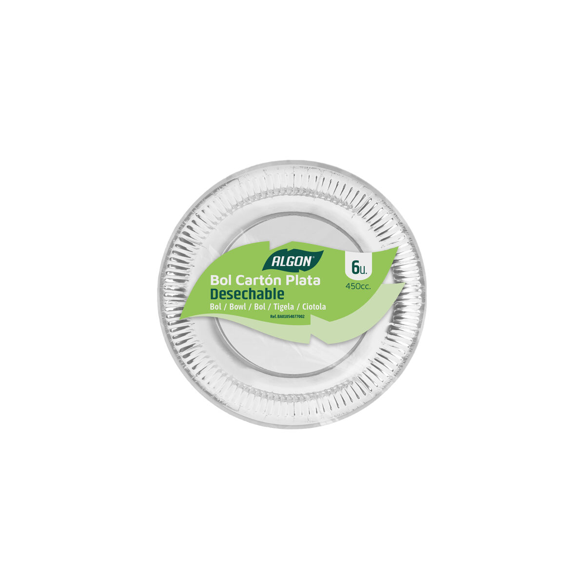 Image secondaire de Service de vaisselle Algon Argenté 450 ml 6 Pièces (18 Unités)