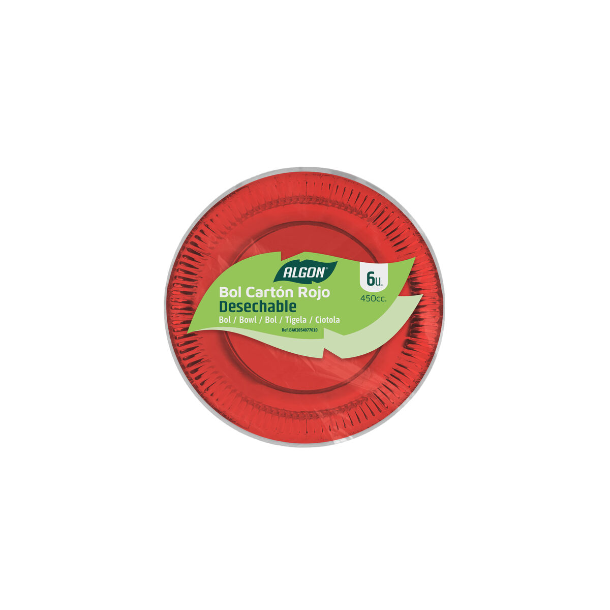 Image secondaire de Service de vaisselle Algon Rouge 450 ml 6 Pièces (18 Unités)